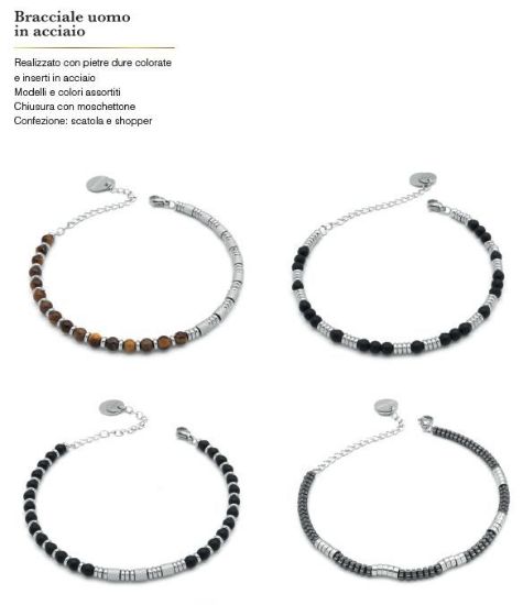 Picture of BRACCIALE UOMO NAVIGARE 2pz in acciao + SCATOLA REGALO (promo senza shopper)