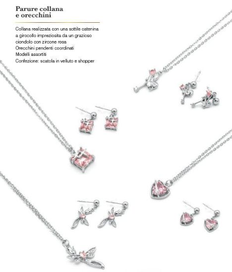 Immagine di PARURE COLLANA + ORECCHINI DONNA NAVIGARE 4pz + SCATOLA REGALO (promo senza sacchetto)