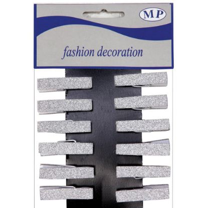 Immagine di MOLLETTA 12pz H3,5cm     ARGENTO