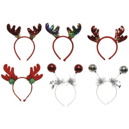 Immagine di CERCHIETTO XMAS RENNA SOGG. ASS. TAGLIA UNICA