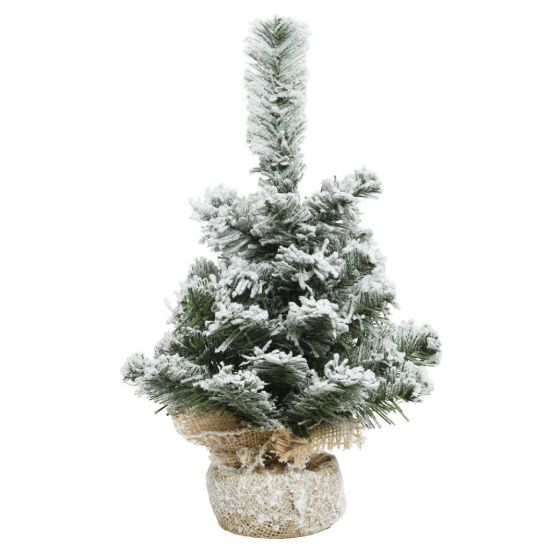 Picture of ALBERO MINI H35cm D25cm VERDE IMPERIAL INNEVATO - NATALE