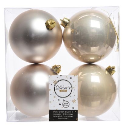 Immagine di SFERE 4pz D100mm PERLA    MIX PLASTICA