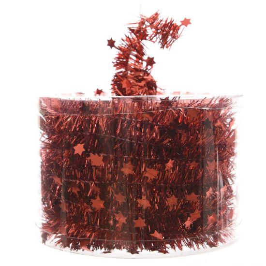 Picture of GHIRLANDA 7M D3CM ROSSA  CON STELLE