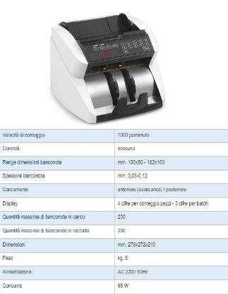 Immagine di BANCONOTE CONTA BANCONOTE HT2150 1pz