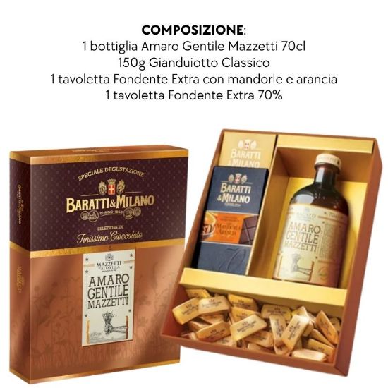 Picture of BARATTI&MILANO CONFEZIONE 300gr GRAN SELEZIONE DEGUSTAZIONE CON AMARO GENTILE MAZZETTI - PR2026