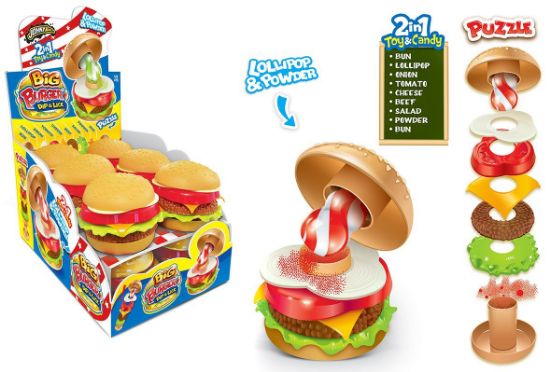 Picture of JOY BIG BURGER 2in1 DIP&LICK 12pz 21gr - JOYGUM