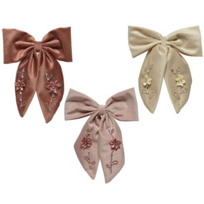 Immagine di FIOCCO VELLUTO H22cm DECORO ASSORT.