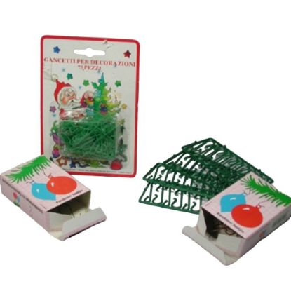 Immagine di GANCI 50pz VERDI METALLO PER SFERE