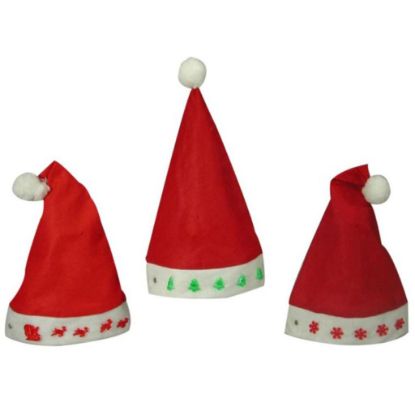 Immagine di DECORO CAPPELLO BABBO CON LED   VA592