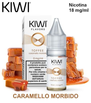 Immagine di KIWI E-LIQUID TOFFEE 10ml 18mg/ml - PLN010977