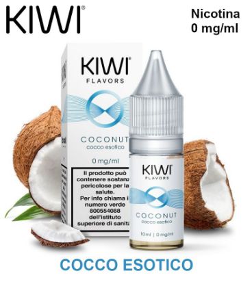 Immagine di KIWI E-LIQUID COCONUT 10ml 0mg/ml - PL0012597