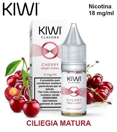 Immagine di KIWI E-LIQUID CHERRY 10ml 18mg/ml - PLN010980