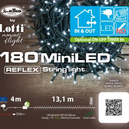 Picture of LUMINARIA LED 180L 13,1mt8GIOCHI FREDDO ESTERNO cavo verde