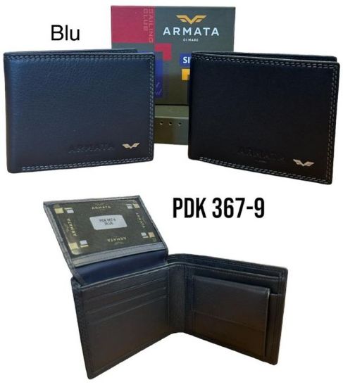 Immagine di PORTAFOGLIO UOMO ARMATA DI MARE BLU piccolo 1pz VERA PELLE