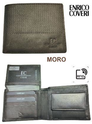 Picture of PORTAFOGLIO UOMO COVERI VIC 764-04 MORO 1pz VERA PELLE