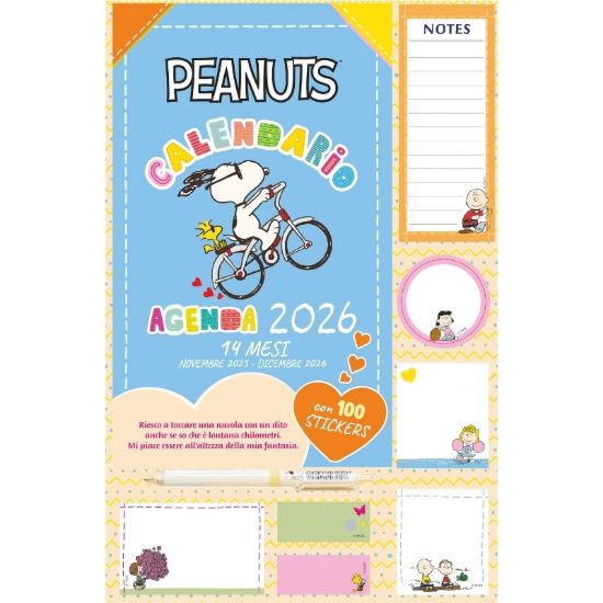 Immagine di CALENDARI AGENDA PEANUTS CON PENNA 1pz 2026