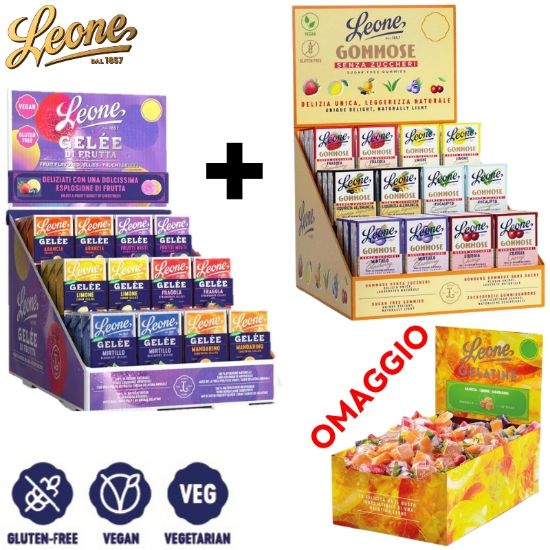 Immagine di LEONE EXPO PASTIGLIE GOMMOSE + GELLE + OMAGGIO GELEE 1kg