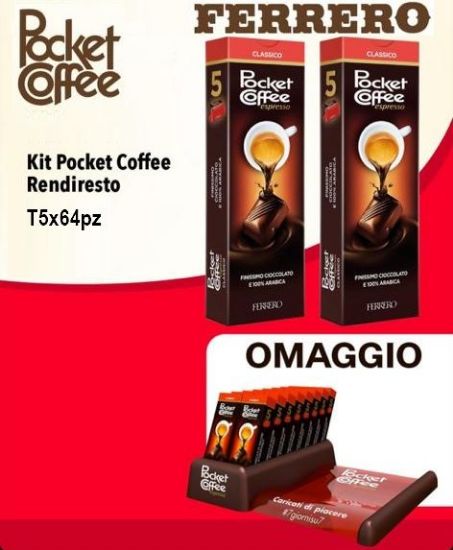 Immagine di FERRERO POCKET COFFE' T5x 64pz + RENDIRESTO EXPO OMAGGIO