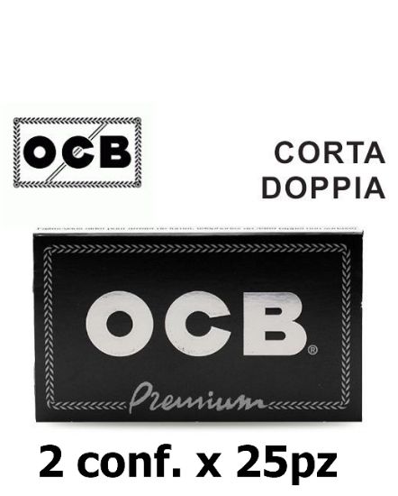 Immagine di CARTINE OCB CORTA PREMIUM 2x25pz DOPPIA NERA composta da:------