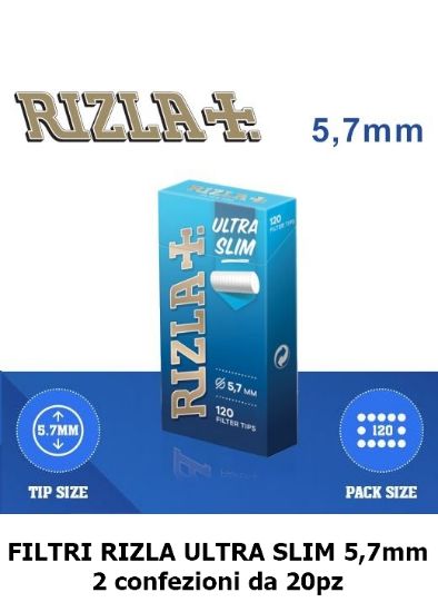 Immagine di FILTRI RIZLA ULTRA SLIM 5,7mm composta da:------