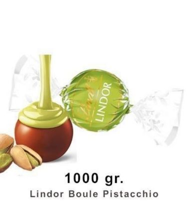 Picture of LINDT BOULES LINDOR 1000gr PISTACCHIO composta da:------