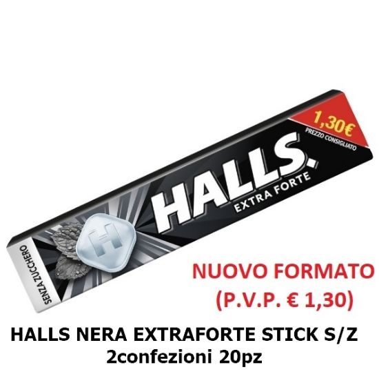 Immagine di HALLS NERA EXTRAFORTE STICK S/Z composta da:------