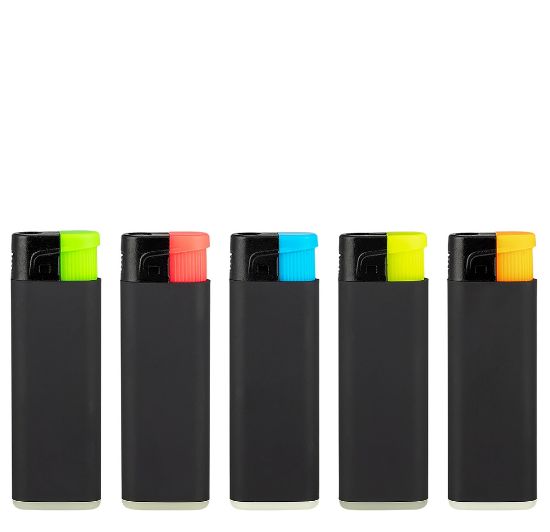 Immagine di ACCENDINO ATOMIC TURBO 50pz BLACK RUBBER PROMO composta da:------