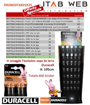 Picture of BATTERIE DURACELL PROMOZIONE ITAB N.21/25 + EXPO DA TERRA LUXE