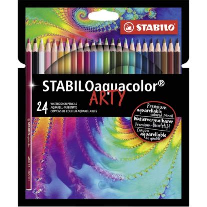 Immagine di PASTELLI STABILO 24 COLORI AQUACOLOR CONF. CARTONE