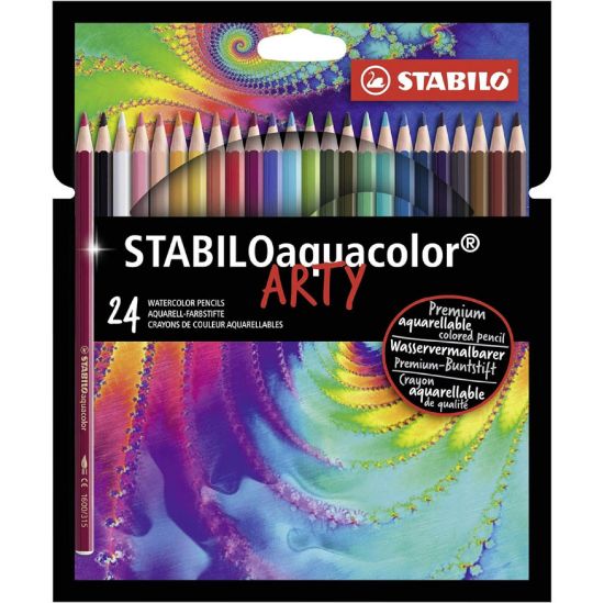 Immagine di PASTELLI STABILO 24 COLORI AQUACOLOR CONF. CARTONE
