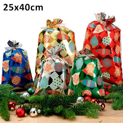 Immagine di BUSTA REGALO CELLO DECOR CLOCHES 25X40 100pz