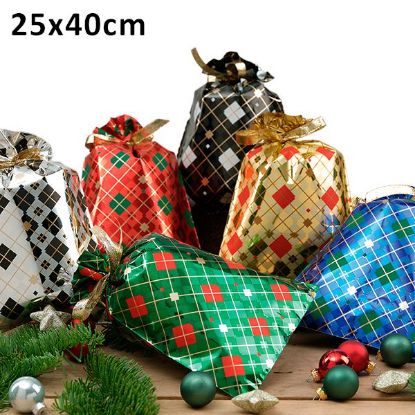 Immagine di BUSTA REGALO CELLO DECOR KILT 25X40 100pz