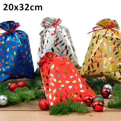 Immagine di BUSTA REGALO CELLO DECOR BRIGHT 20X32 50pz