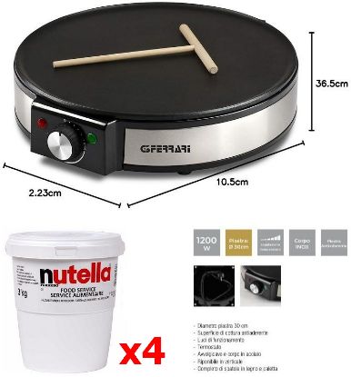 Picture of FERRERO NUTELLA PROMOZIONE PIASTRA CREPES 4x3kg composto da: