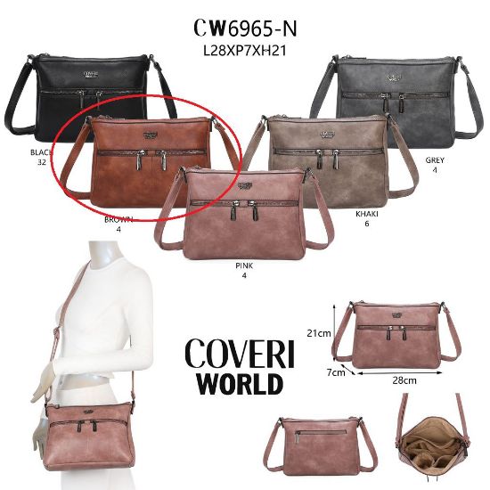 Immagine di BORSA COVERI 6965 BROWN 1pz SINTETICO - W23