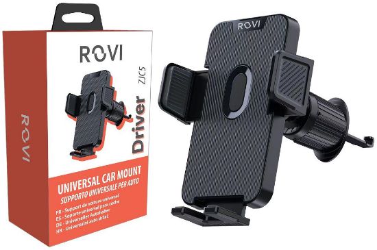 Immagine di SUPPORTO PER AUTO CELLULARE ZJC5 1pz CON GANCIO UNIVERSALE - ROVI