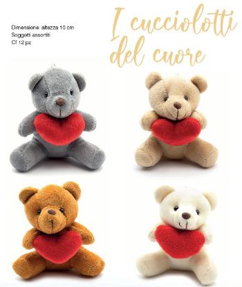 Picture of PORTACHIAVI NAVIGARE 12pz 10cm ORSETTI DEL CUORE