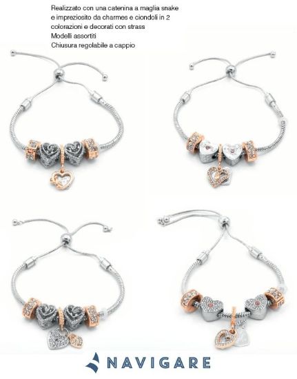Immagine di BRACCIALE DONNA NAVIGARE 4pz ASSORTITI + SCATOLA REGALO (promo senza shopper)