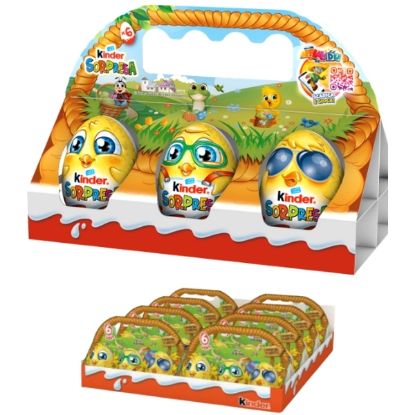 Picture of FERRERO PASQUA CESTINO KINDER OVETTI 6x8pz SORPRESA