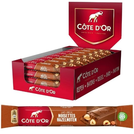 Immagine di COTE D'OR BASTONI CIOCCOLATO LATTE E NOCCIOLA INT. 32pz 45gr