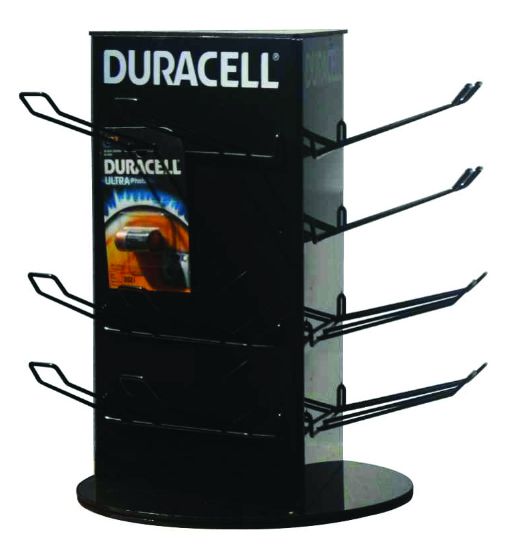 Immagine di ESPOSITORE BATTERIE DA BANCO 3x4 GANCI GIREVOLE DURACELL (acquistando 350euro)