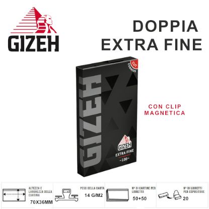 Immagine di CARTINE GIZEH CORTA DOPPIA FINE EXTRA 20pz (Acc. 7,20)-PROV-A07087005