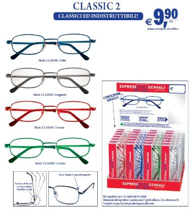 Immagine di OCCHIALI GRAD. IOI CLASSIC 2 METAL (da 1.00 a 3.50) 24pz