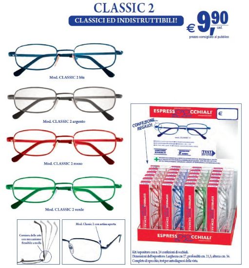 Immagine di OCCHIALI GRAD. IOI CLASSIC 2 METAL (da 1.00 a 3.50) 24pz