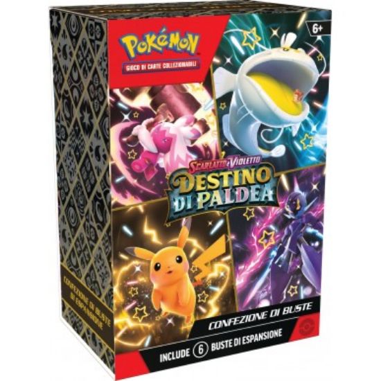 Immagine di CARTE DA GIOCO POKEMON SV4.5 DESTINO DI PALDEA BUNDLE 6 BUSTE (V.34,90)