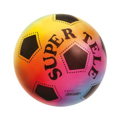 Immagine di PALLONE SUPER TELE RAINBOW PVC 1pz D.220 SGONFIO