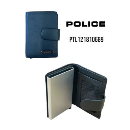 Immagine di PORTAFOGLIO UOMO POLICE BLACK 1pz METAL CARD VERA PELLE