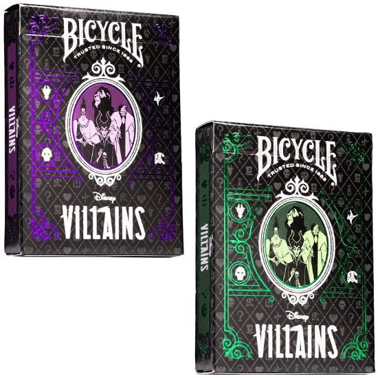 Picture of CARTE DA POKER BICYCLE 1pz Bic Disney Villains Mx Green/Purple