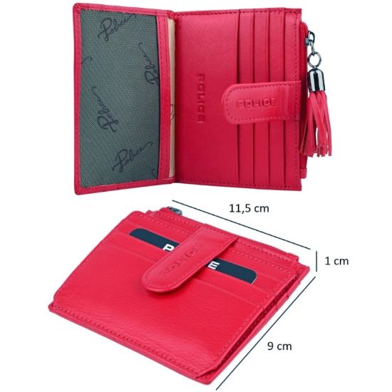 Immagine di PORTAFOGLIO DONNA POLICE ROSSO - VERA PELLE