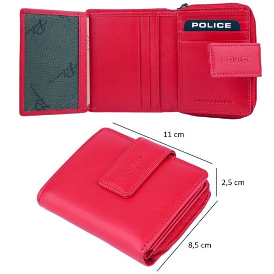 Picture of PORTAFOGLIO DONNA POLICE ROSSO - VERA PELLE